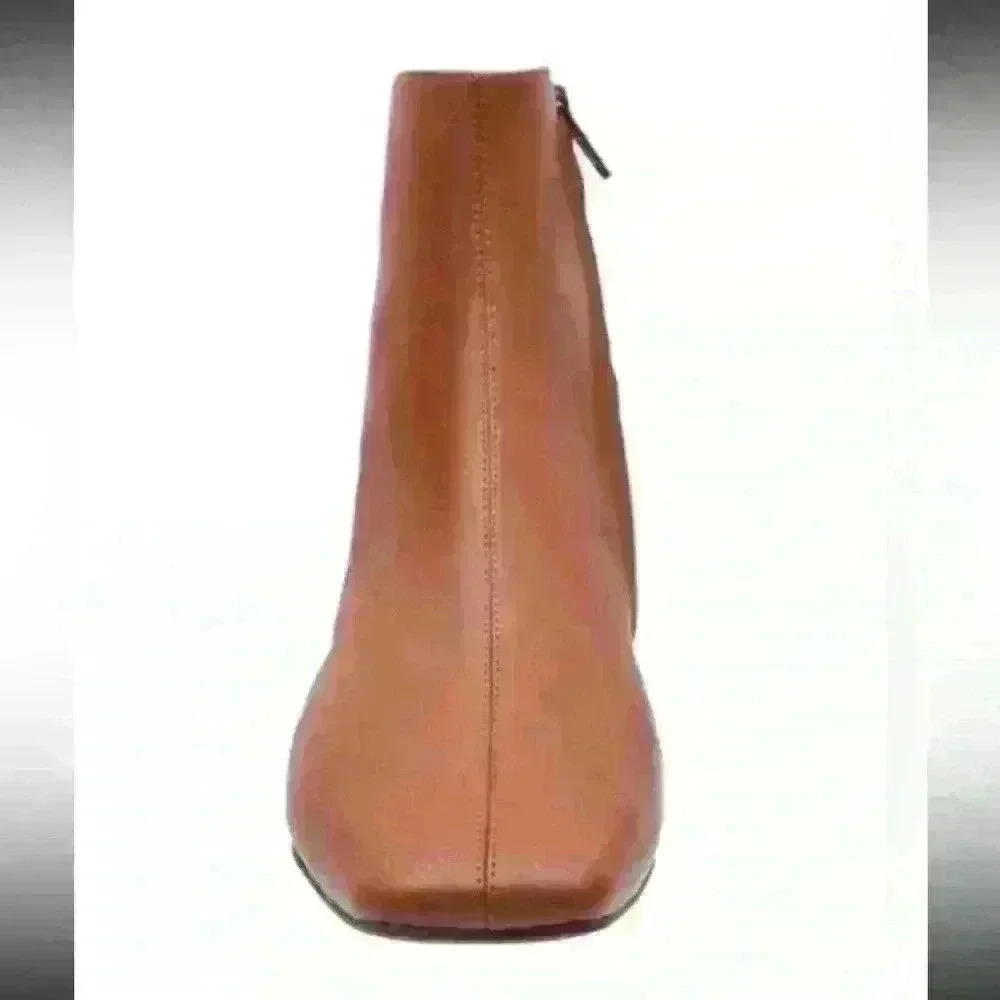 Linea PAOLO Rad ankle boots booties shoes Cognac Womens Size 4.5 New Without Box - Picture 3 of 3